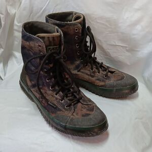 Cabela's Camouflage Men's Shank Canvas Boots Size 10 Preowned